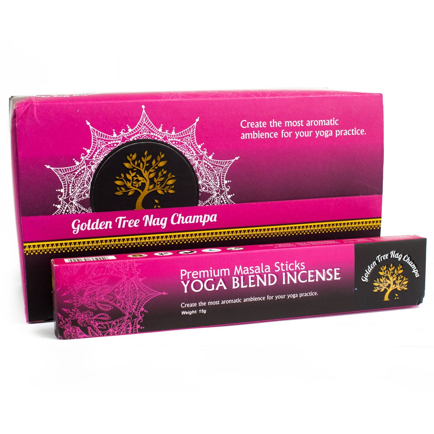 Golden Tree Nag Champa Incense - Yoga Blend