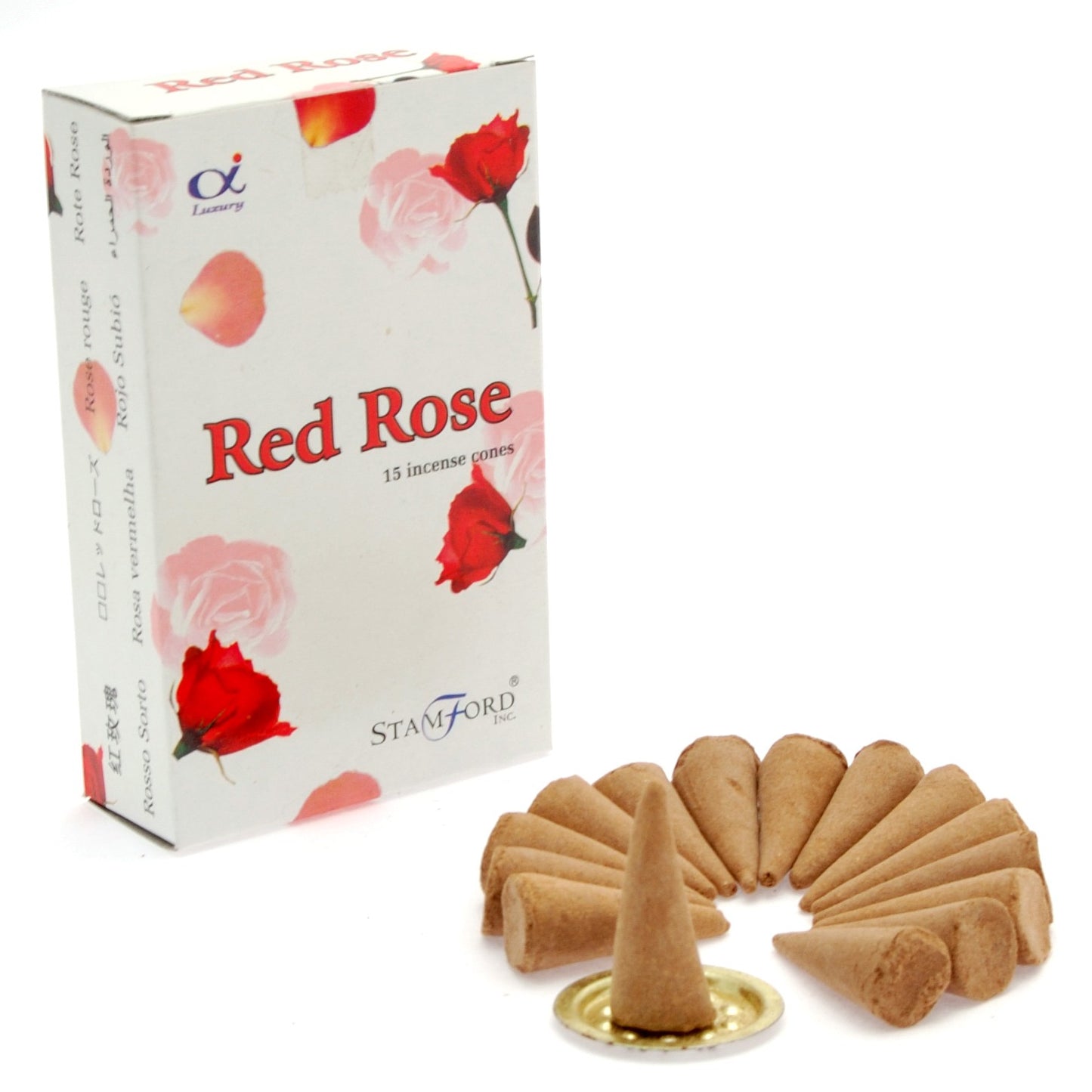 Rote Rosenzapfen